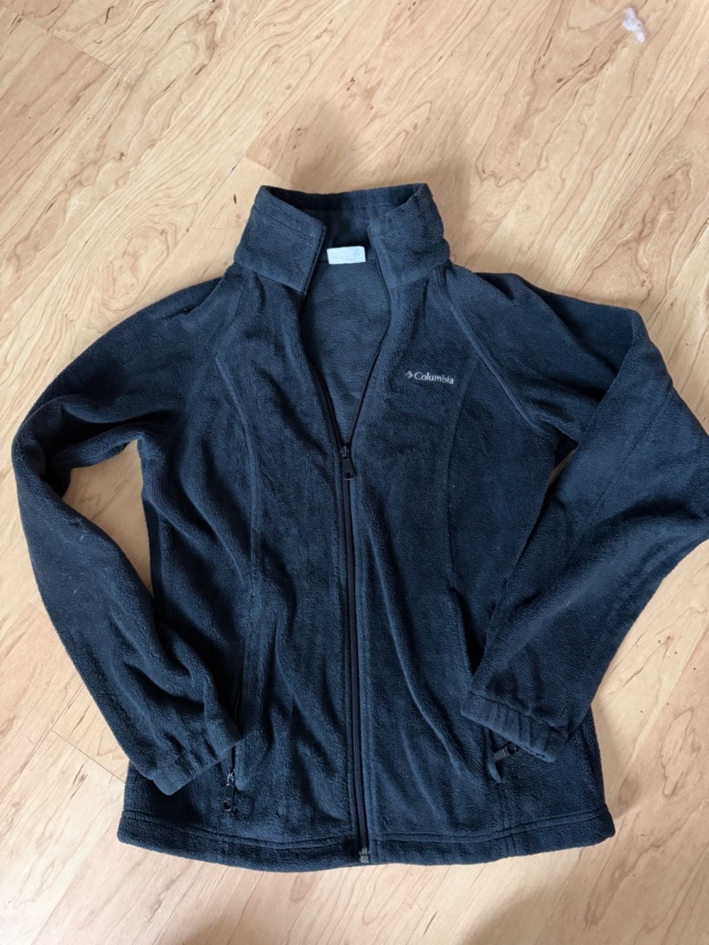 Columbia Black Zip-Up Fleece Jacket